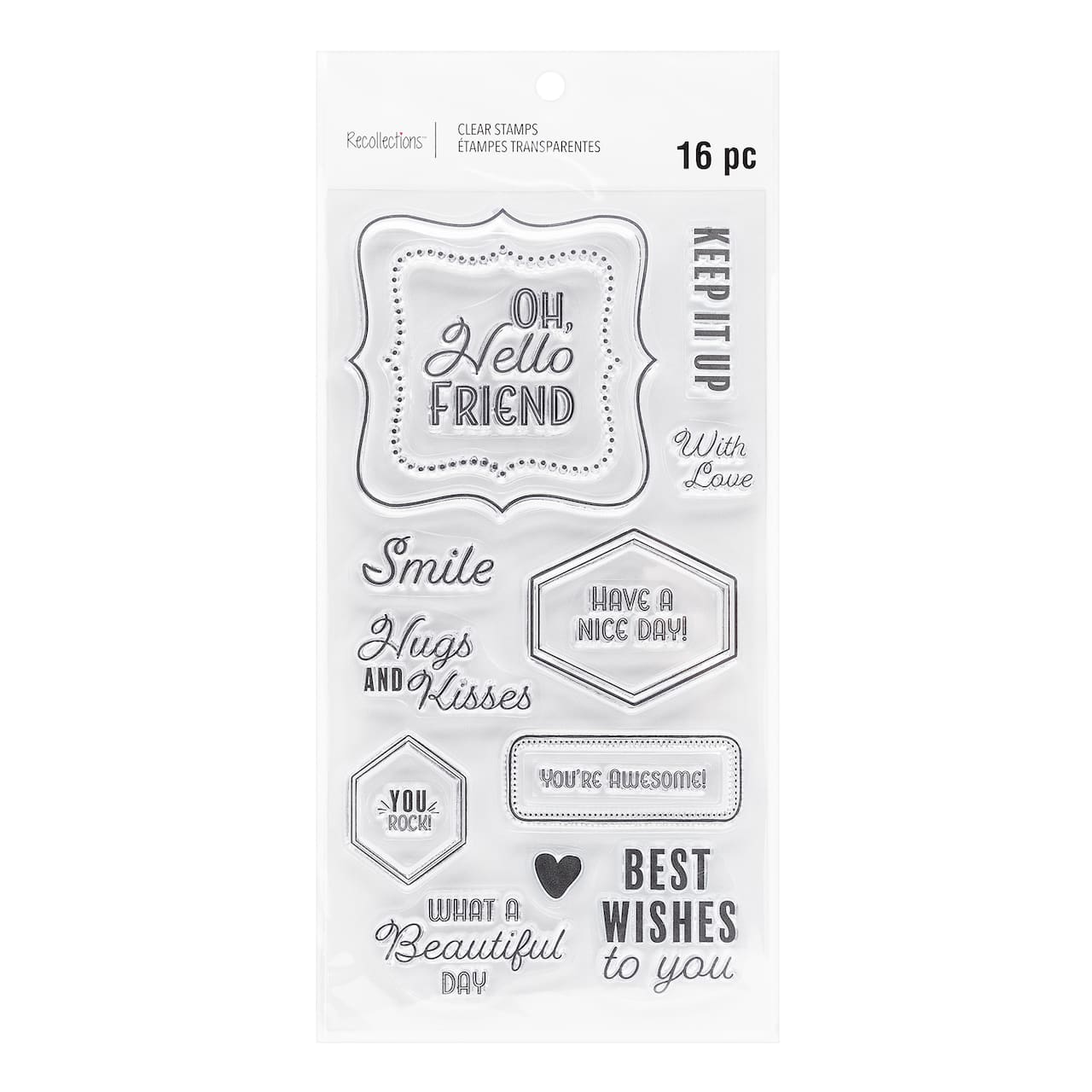 Sentiment Borders Clear Stamp Set by Recollections&#x2122;